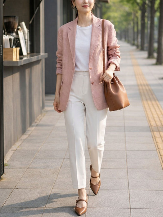 ダブルクロス・テーパードパンツ