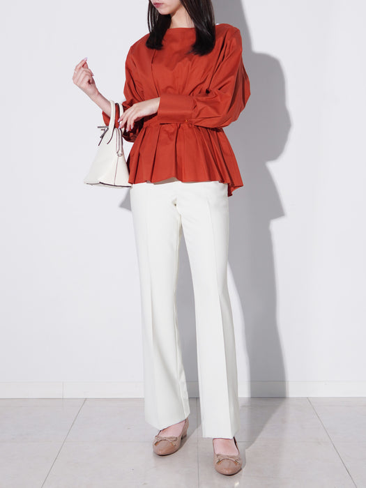 ダブルクロス・セミフレアパンツ