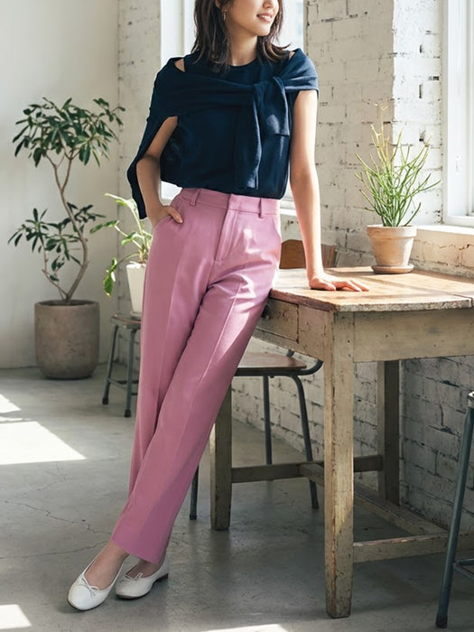 カラーパレット・ストレートパンツ