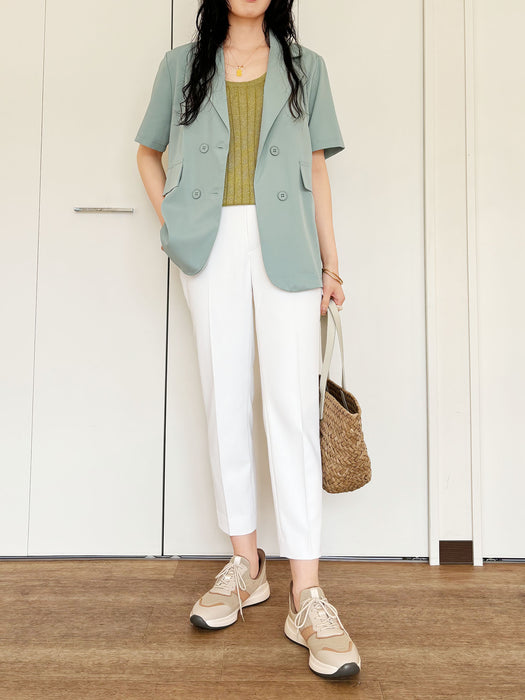 【夏季限定】マイクロパターン・クロップドパンツ