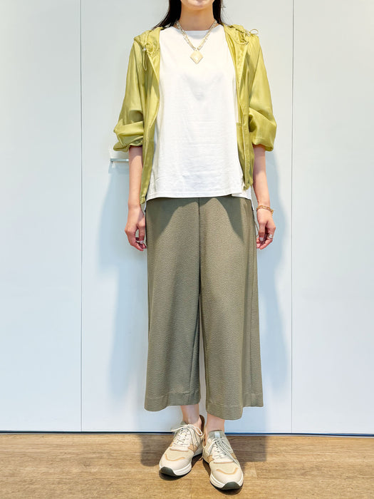 【夏季限定】ライトサッカー・ワイドクロップドパンツ