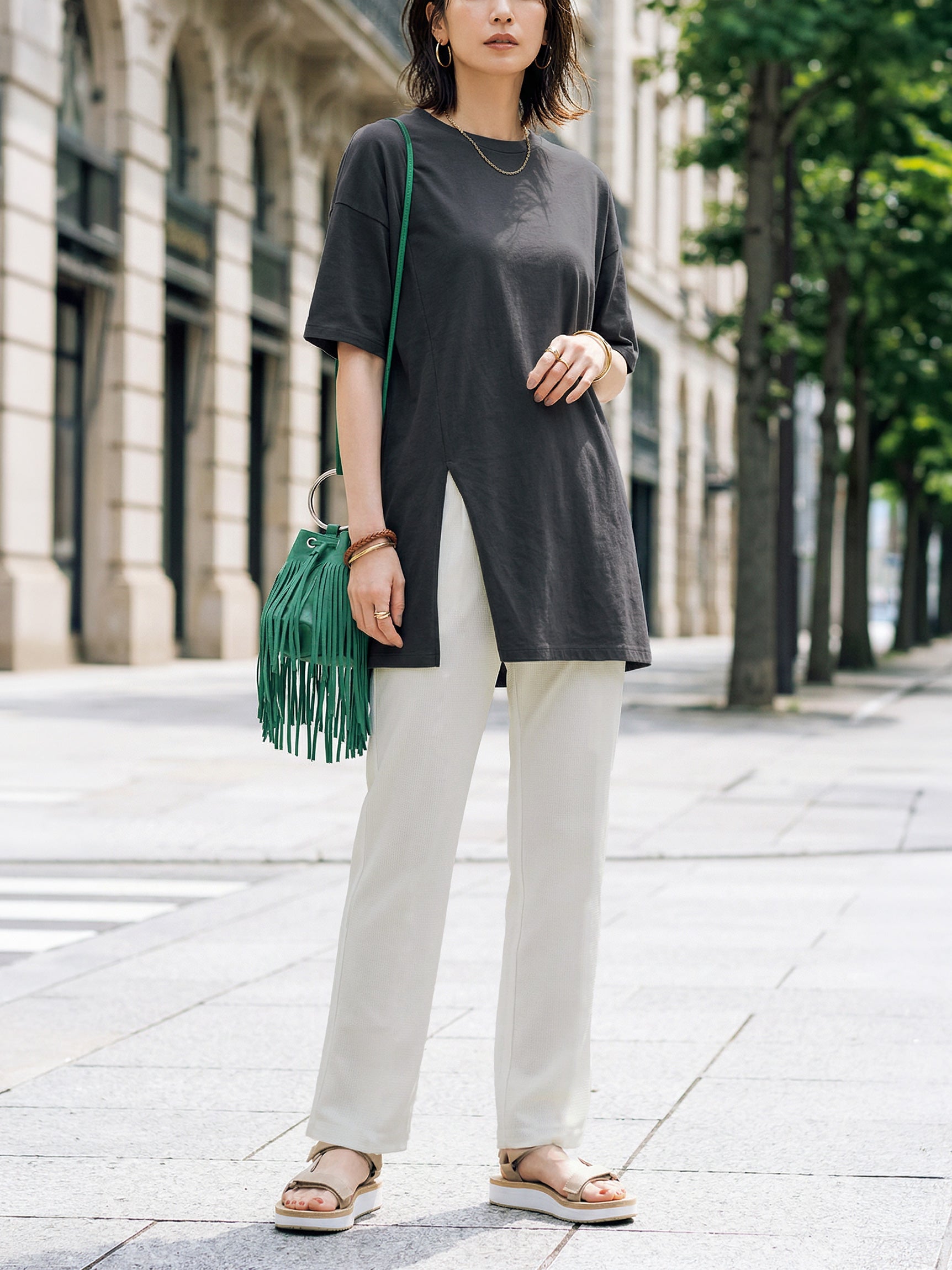 【夏季限定】エアメッシュ・ストレートパンツ