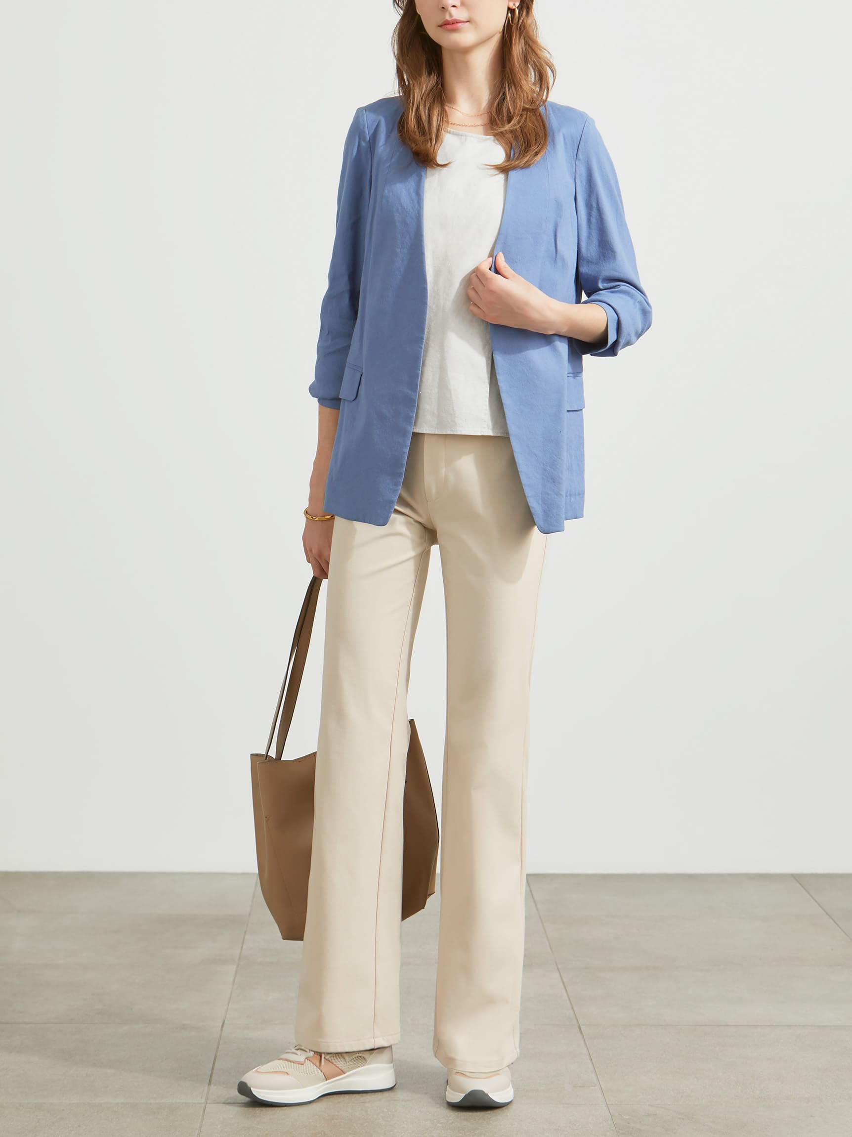 コットン+3・スニーカーカットパンツ