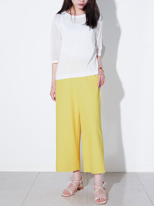 エアサッカー・ワイドクロップドパンツ