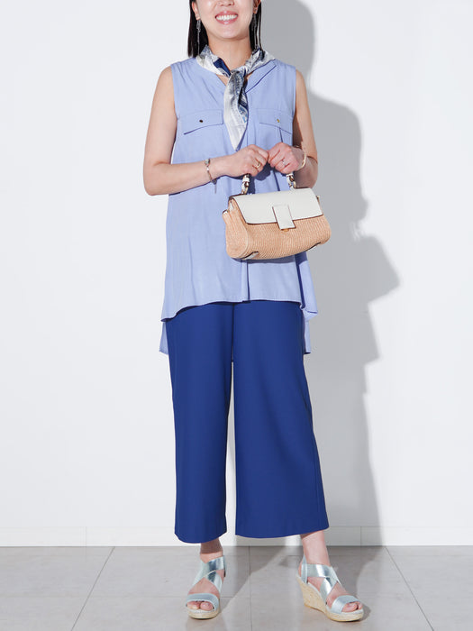 エアサッカー・ワイドクロップドパンツ