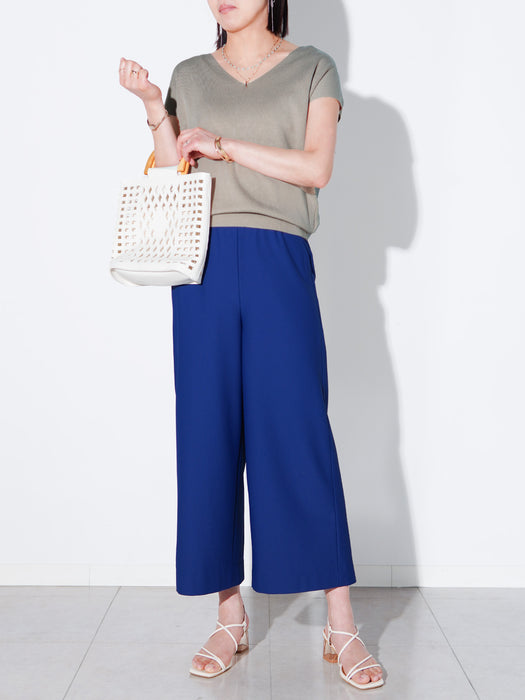 エアサッカー・ワイドクロップドパンツ