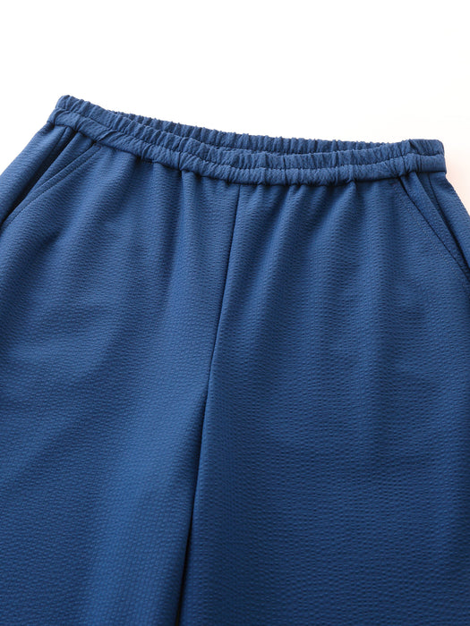 エアサッカー・ワイドクロップドパンツ