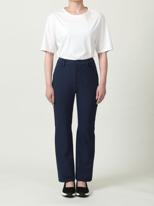 身長:157cm、股下を64cmに裾上げ、Ⅰ（S）サイズ着用（普段の服はSサイズ）