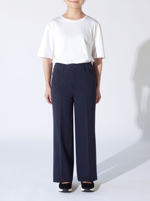 身長:151cm 股下62cmに裾上げ、Ⅰ（S）サイズ着用（普段の服はS）、#06 ネイビー