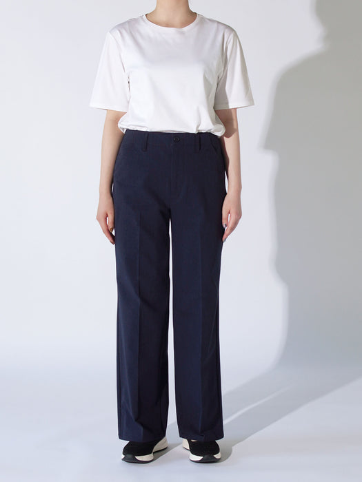 身長:166cm 裾上げなし、Ⅲ（L）サイズ着用
（普段の服はM、時々L）、#06 ネイビー