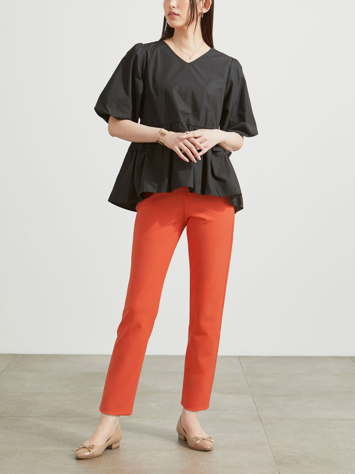 ジョーゼット・スリムパンツ — B-THREE（ビースリー）｜公式通販サイト