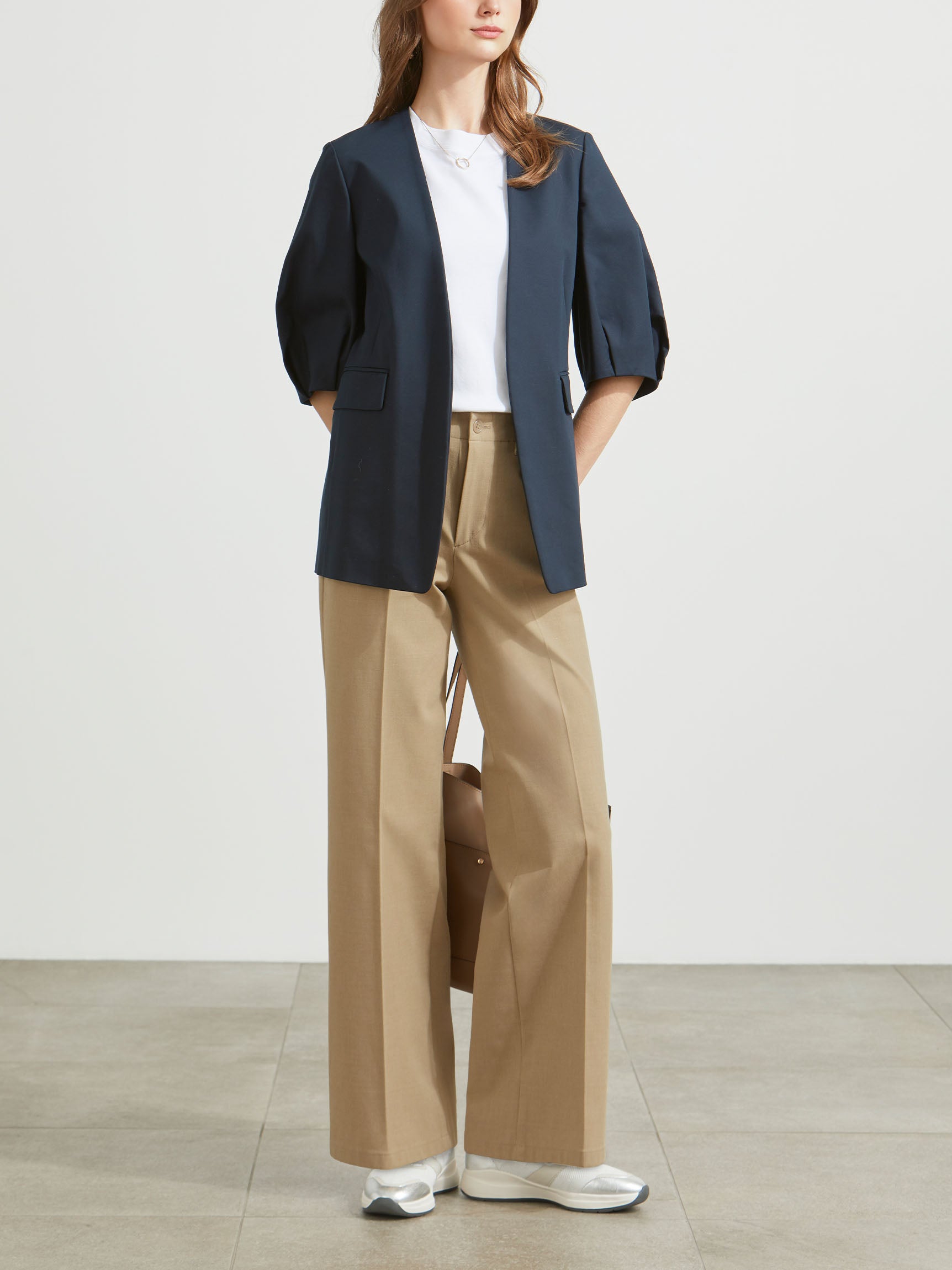 クラッシーチノ・ワイドパンツ(センタープレスあり)