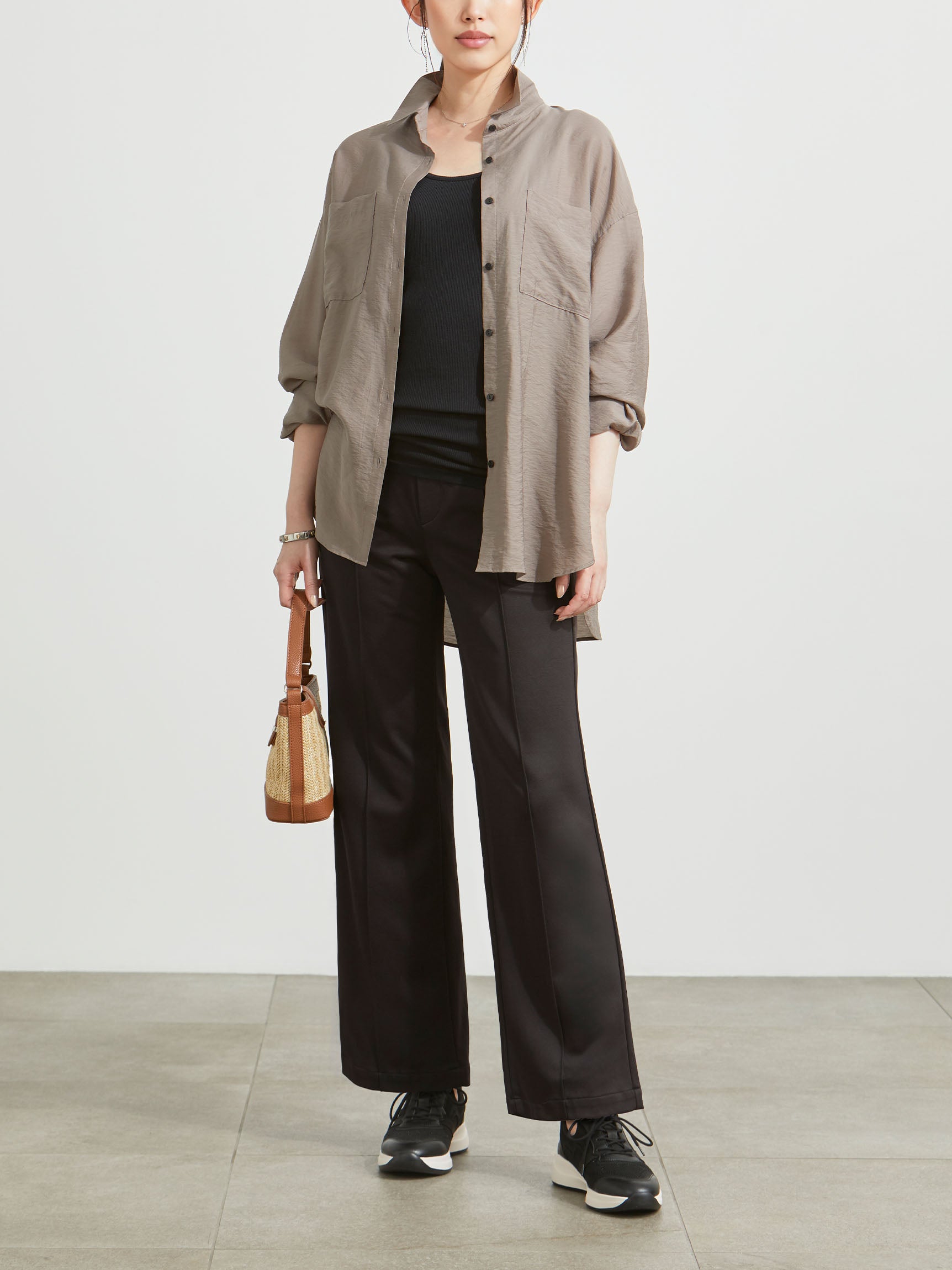 ファインニット・ワイドパンツ