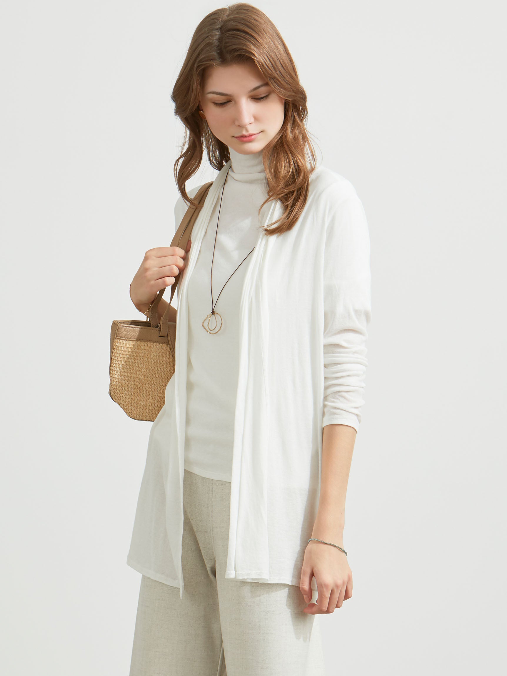 ［着るシアバター］ロングカーディガン