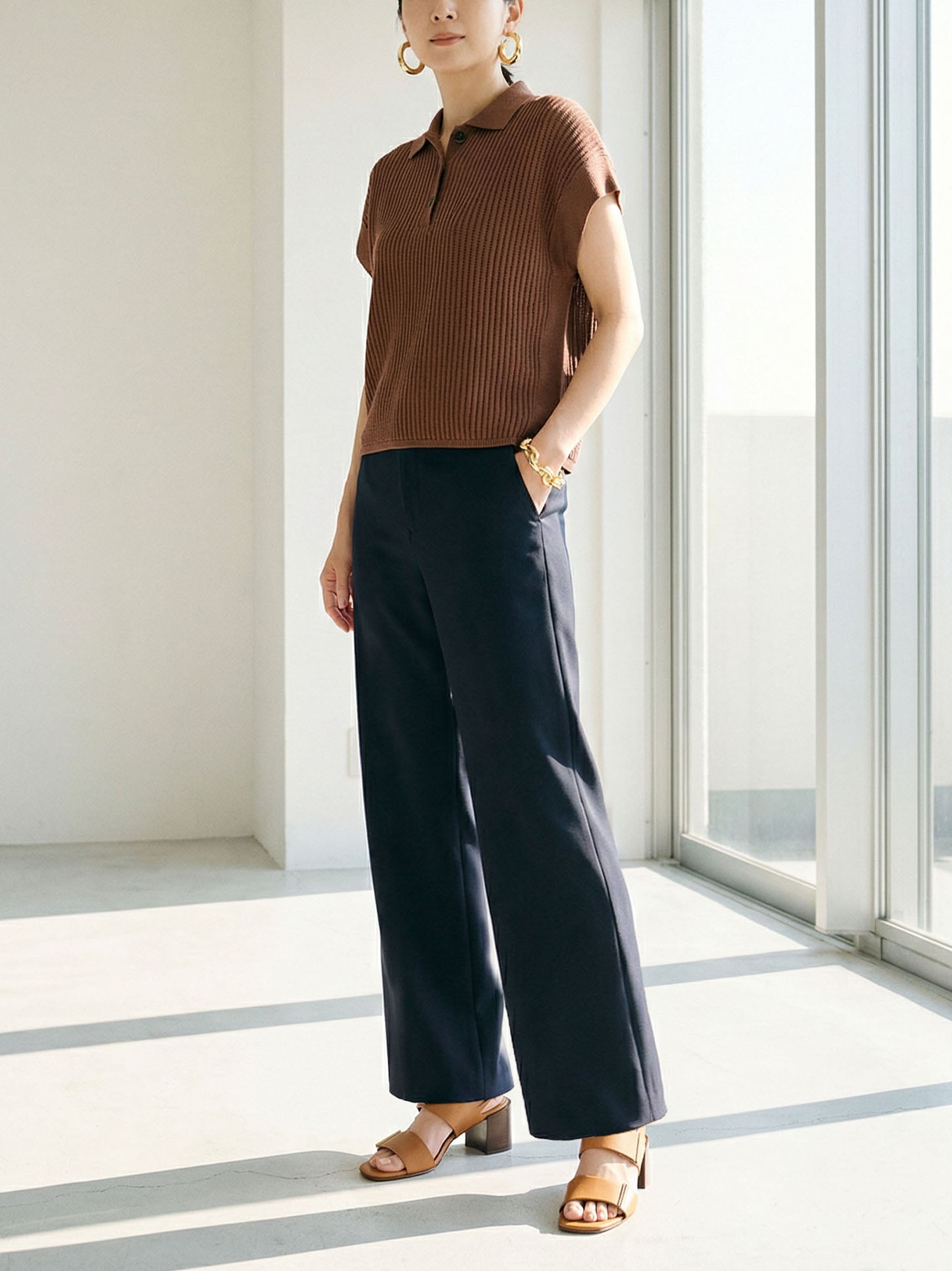 ジョーゼットレングス美人・ワイドパンツ