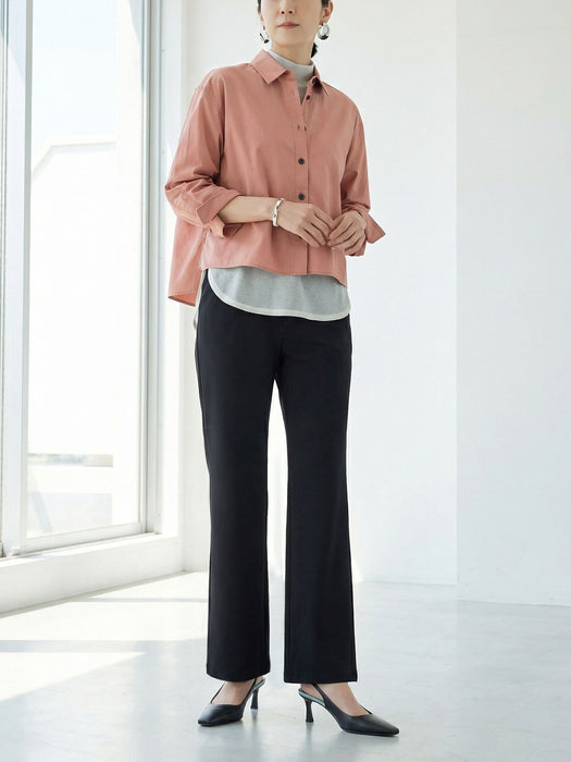 コットン+3・スニーカーカットパンツ