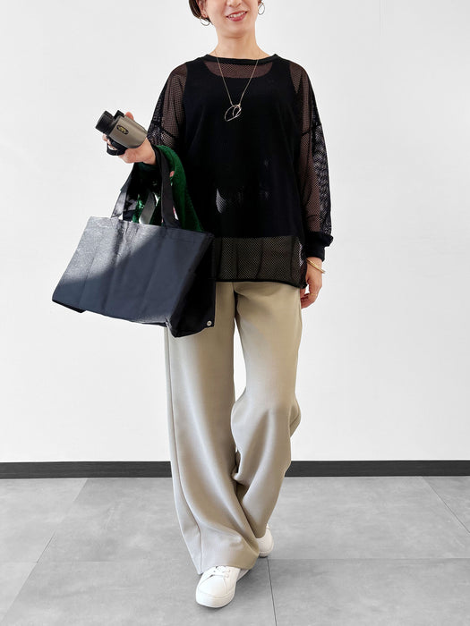 【夏季限定】エアラチネ・ワイドパンツ（後ろゴム仕様）