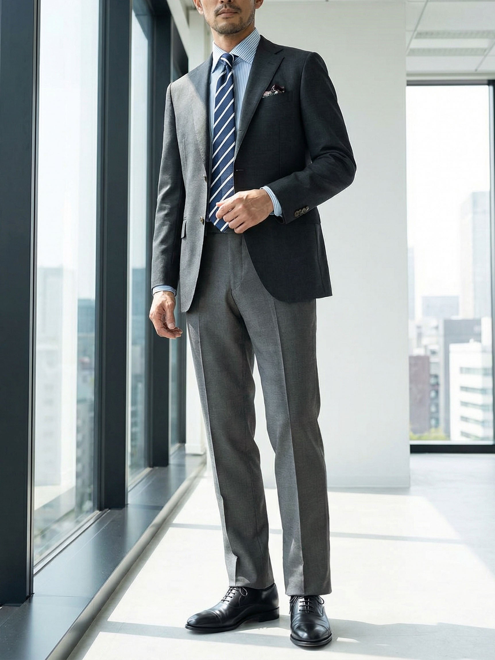 オックスフォード・ストレートパンツ