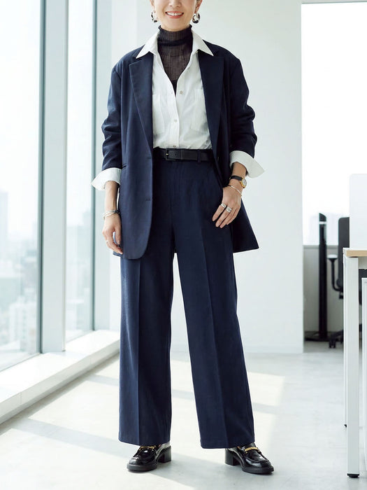 クラッシーチノ・ワイドパンツ(センタープレスあり)