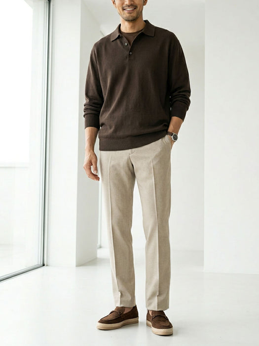 ハウンドトゥース・ストレートパンツ