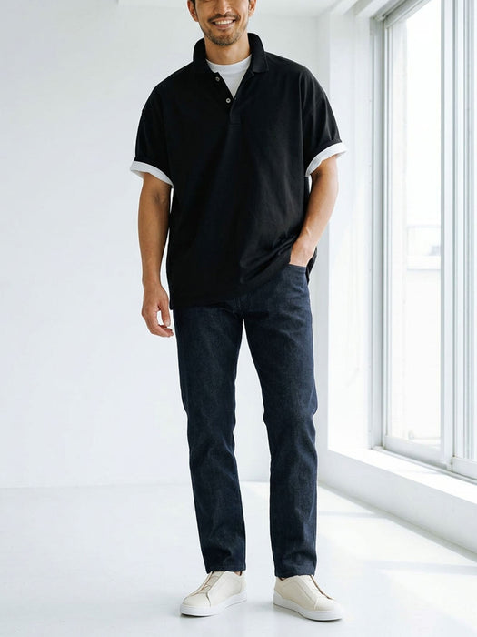 ジーンズライク・ストレートパンツ