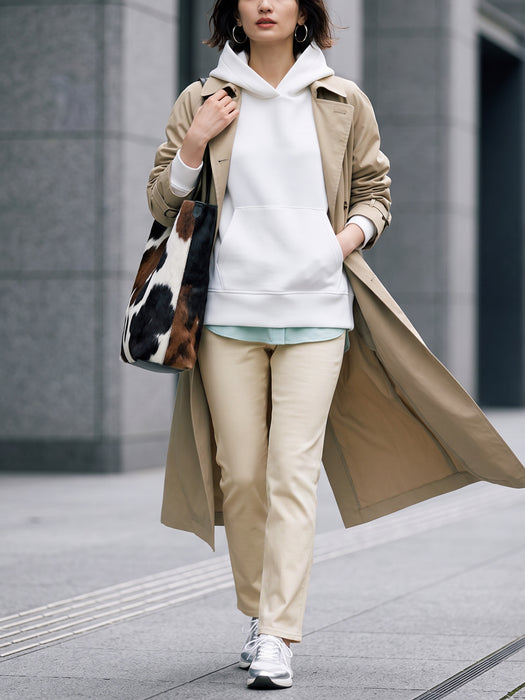 Jeans-like straight pants