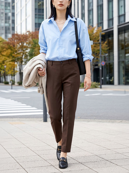 オックスフォード・テーパードパンツ