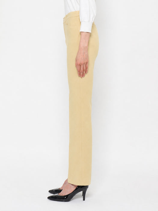 身長:173cm 裾上げなし、#85 パウダーイエロー