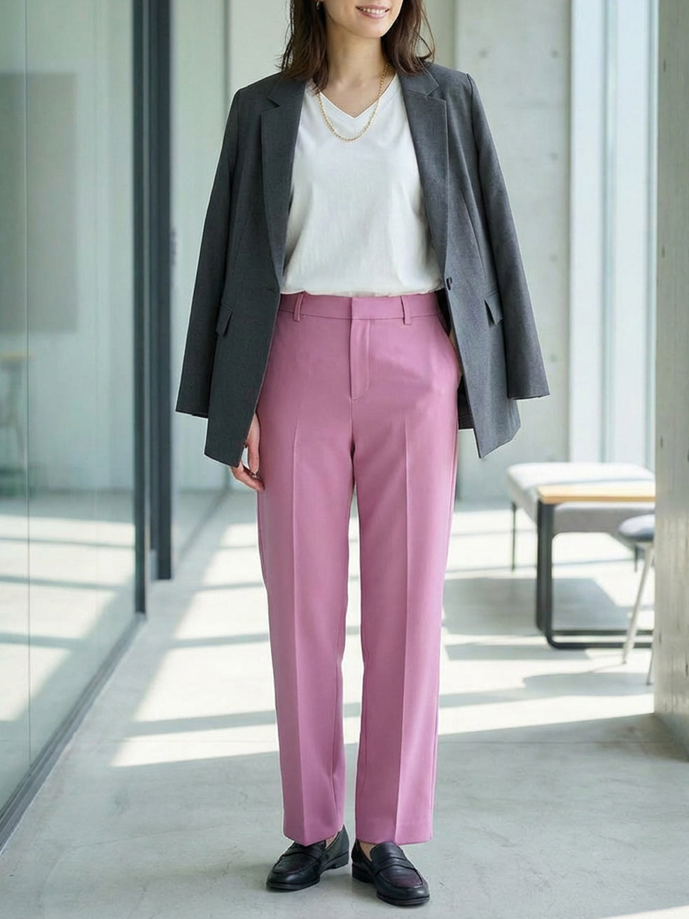 カラーパレット・ストレートパンツ