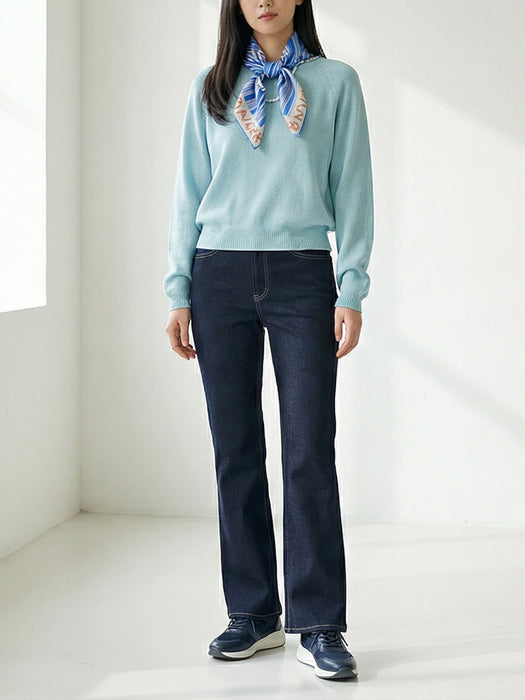 ジーンズライク+3・スニーカーカットパンツ