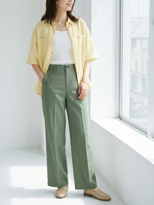 クラッシーチノ・ワイドパンツ(センタープレスあり)