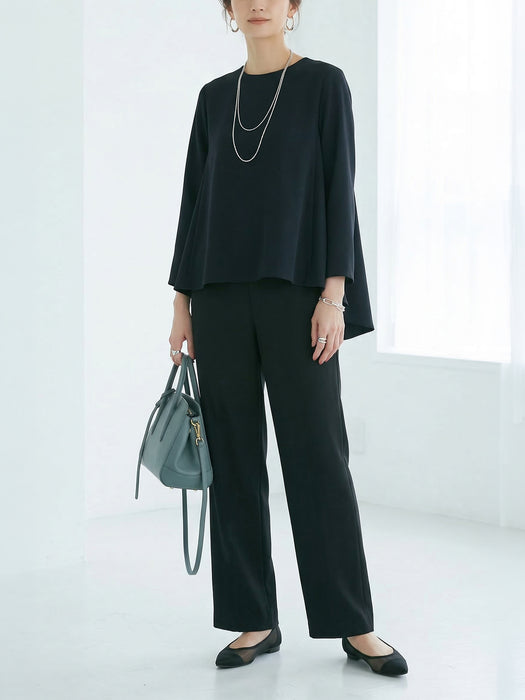 【夏季限定】エアラチネ・ワイドパンツ（脇ゴム・後ろゴム仕様 ）