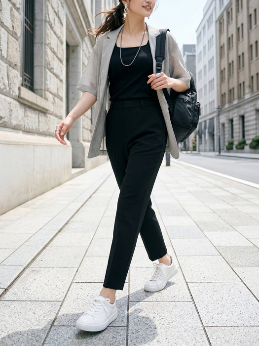 ダブルクロス・テーパードパンツ