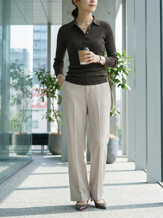 ダブルクロス・ストレートパンツ