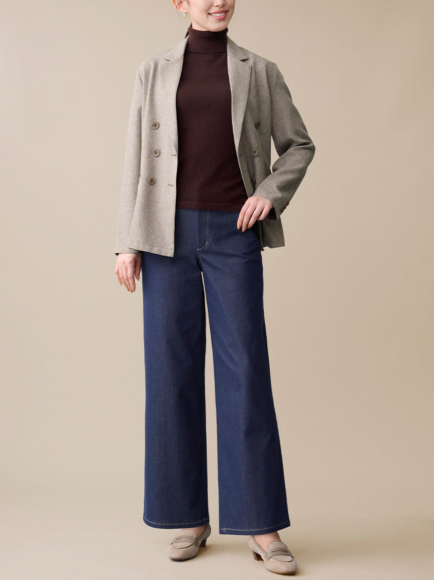 ビースリー B3 B-THREE ボトムス ジーンズ サイズ34 S ネイビー レディース ビースリー B3 B-THREE ジーンズ サイズ38 M - ネイビー レディース