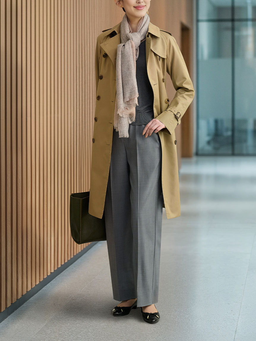 梳毛ウール・ワイドパンツ — B-THREE（ビースリー）｜公式通販サイト